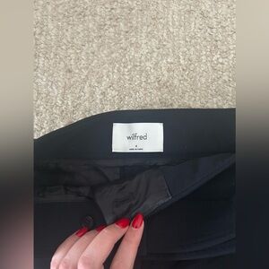 Aritzia Tie belt pants regular length size 4 black